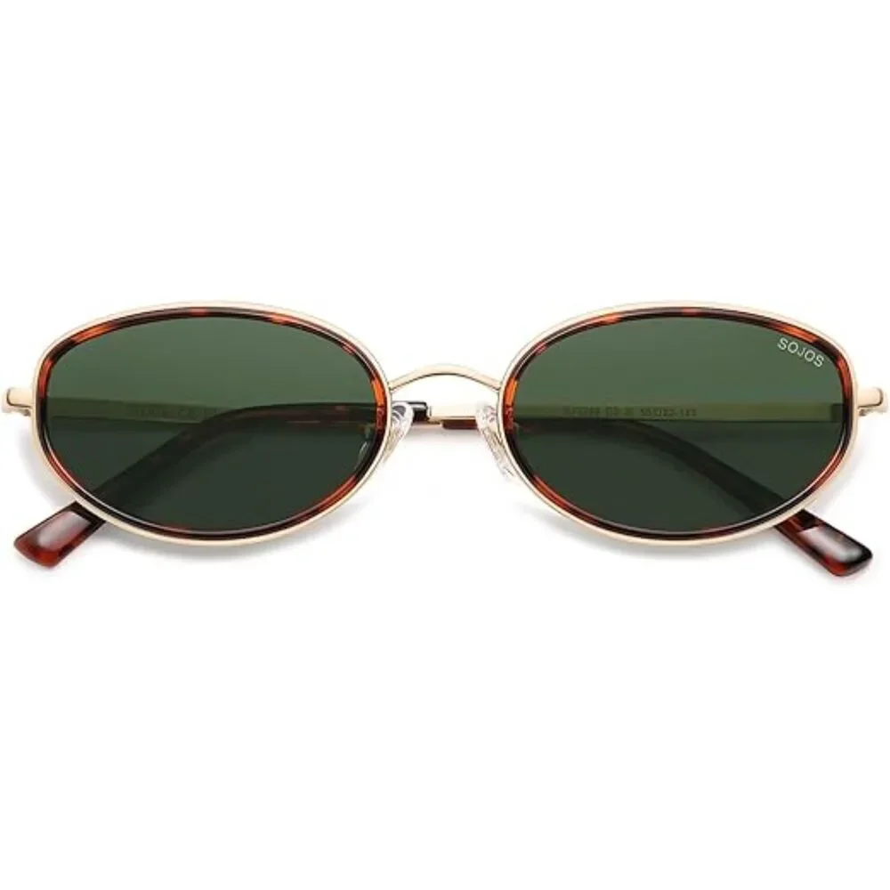 Trendy Oval Round Polarized Sunglasses for Men and Women Retro SJ1248